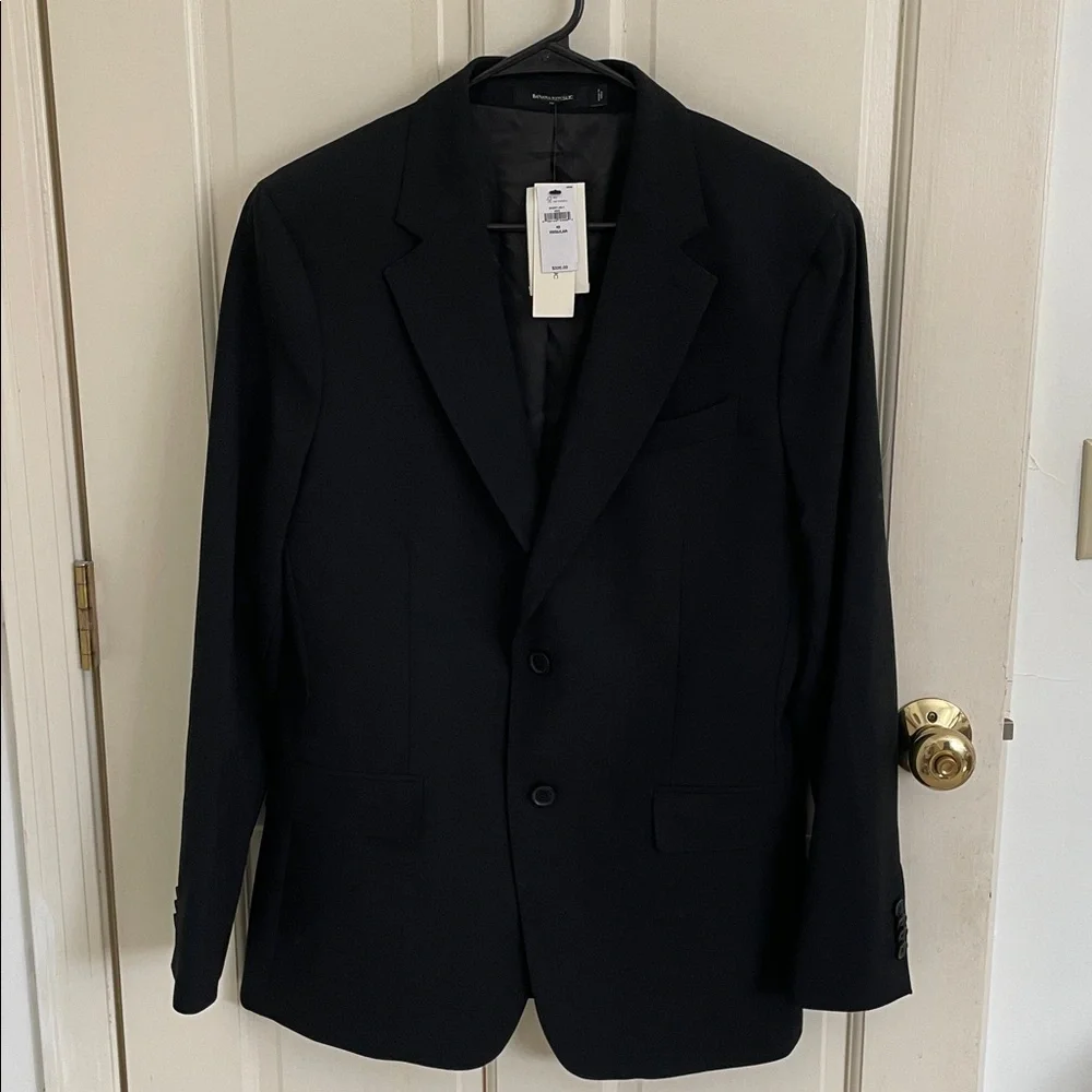 Banana Republic Tailored Fit Men's Black Blazer 40R